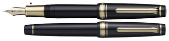Sailor Fountain pen, Pro Gear Roppongi Gold LE series Black GT (Standard-21kt nib-Matte grip)