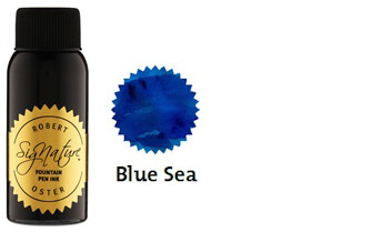 Robert Oster Ink bottle, Blues & Teals series (Blue Sea) 50ml
