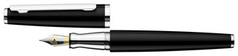 ottohutt Fountain pen, Design 06 series black shiny Pt 