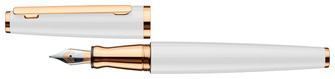 ottohutt Fountain pen, Design 06 series White shiny Pgt 