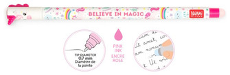 Legami gel pen, Erasable Gel Pen series Pink ink (Unicorn)