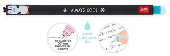 Legami gel pen, Erasable Gel Pen series Turquoise ink (Penguin)