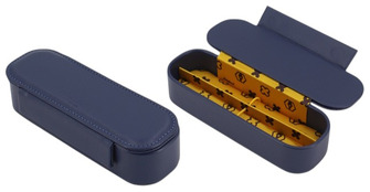 Étui pour stylo Esterbrook, série Nook Dandelion bleu (Double)