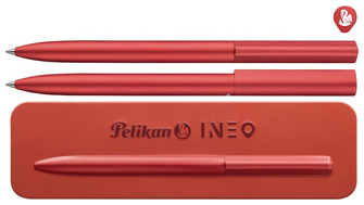 Stylo bille Pelikan, série Ineo Rouge (Fiery Red)