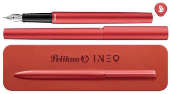 Stylo plume Pelikan, série Ineo Rouge (Fiery Red)