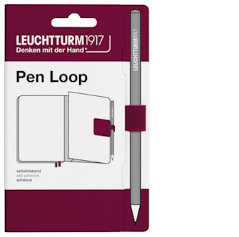 Leuchtturm1917 Pen Loop, Pen Loop series Port Red (15 mm elastic loop)   