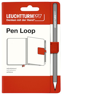 Leuchtturm1917 Pen Loop, Pen Loop series Fox Red (15 mm elastic loop) 