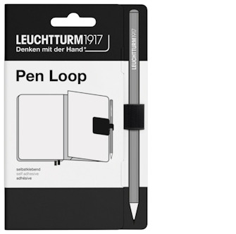 Leuchtturm1917 Pen Loop, Pen Loop series Black (15 mm elastic loop) 