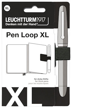 Leuchtturm1917 XL Pen Loop, Pen Loop series Black (20 mm elastic loop)