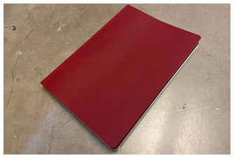 Galen Leather Co. Notebook (A5), Everyday series Burgundy (White-Plain-Cosmo Air Light Paper)