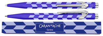 Caran d'Ache Ballpoint pen, 849 Mosaic SE series Royal Blue