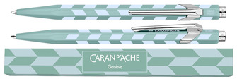Caran d'Ache Ballpoint pen, 849 Mosaic SE series Water Green