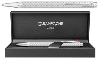Caran d'Ache Ballpoint pen, Ecridor Damier series Platinum