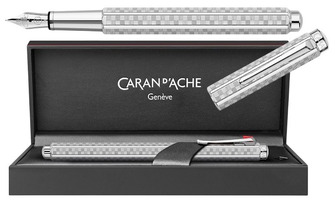 Caran d'Ache Fountain pen, Ecridor Damier series Platinum