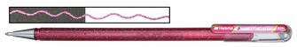 Pentel Gel pen, Hybrid Dual Metallic series Pink & Metallic Pink ink