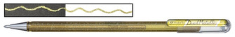 Pentel Gel pen, Hybrid Dual Metallic series Gold ink