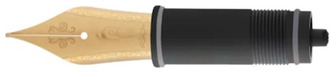 Nahvalur Fountain pen nib, Parts series (Steel No.6 - Yellow gold)