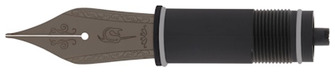 Nahvalur Fountain pen nib, Parts series (Steel No.6 - Black)