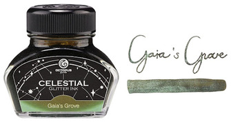 Octopus Fluids Ink bottle, Celestial series Gaia's Grove ink (30ml)
