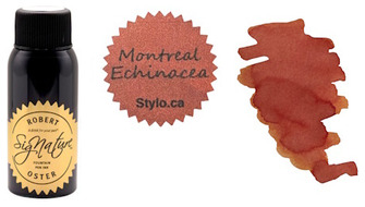 Robert Oster Ink bottle, Stylo.ca inks series Dark orange (Montreal Echinacea) 50ml