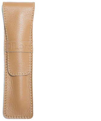 DiLoro Pen pouch, Leather Pen Sleeve (Single) series Light tan