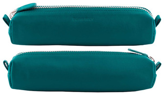 DiLoro Pouch, Leather Pen - Pencil Pouch series Turquoise green