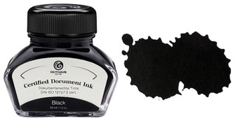 Octopus Fluids Ink bottle, Document Inks series Black ink (30ml)