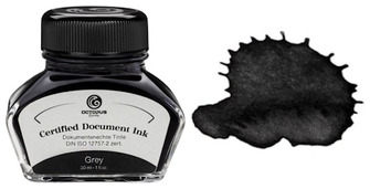 Octopus Fluids Ink bottle, Document Inks series Gray ink (30ml)