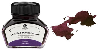 Octopus Fluids Ink bottle, Document Inks series Violet ink (30ml)