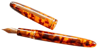 Esterbrook Fountain pen, Amber Tortoise Estie series (Standard - Regular nibs)