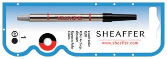 Recharge bille roulante Sheaffer, série Recharge & encre Classic Encre noir (GROS)