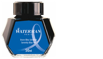  Waterman Ink bottle, Refill & ink - Recharge & encre serie Royal blue ink