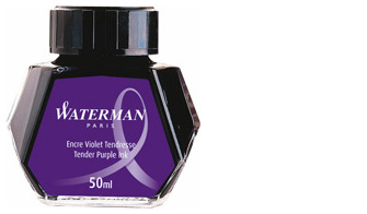 Waterman  Ink bottle, Refill & ink - Recharge & encre serie Violet ink