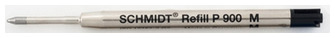 Recharge stylo Schmidt, série Ball Refill Encre noir (P900)