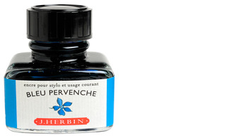 Bouteille d'encre J.Herbin , série La Perle des Encres Encre turquoise (Pervenche)