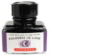 Bouteille d'encre J.Herbin , série La Perle des Encres Encre brune (Poussière de lune)