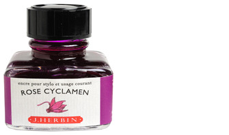 Bouteille d'encre J.Herbin , série La Perle des Encres Encre rose (Cyclamen)