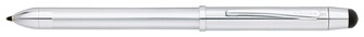 Stylo multifonction Cross, série Tech-3 Chrome avec stylus