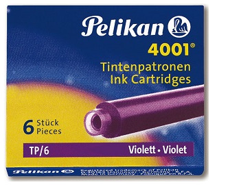 Cartouche d'encre Pelikan, série Recharge & encre Encre violette (Courte)
