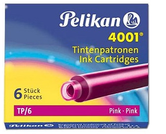 Cartouche d'encre Pelikan, série Recharge & encre Encre rose (Courte)