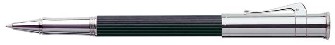 Stylo bille roulante Faber-Castell, Graf von, série Precious wood & Platinum Noir