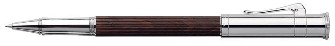 Stylo bille roulante Faber-Castell, Graf von, série Precious wood & Platinum Brun foncé