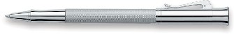 Stylo bille roulante Faber-Castell, série Guilloche Rhodinized Rodhium