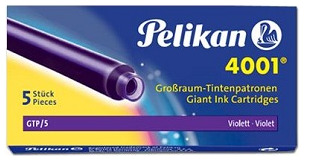 Cartouche d'encre Pelikan, série Recharge & encre Encre violette (Longue)