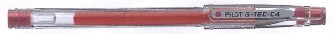 Stylo bille roulante Pilot, série G-tec-c4 Encre rouge