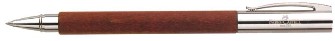 Stylo bille roulante Faber-Castell, série Ambition Pearwood Brun