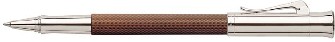 Stylo bille roulante Faber-Castell, série Guilloche Resin Cognac
