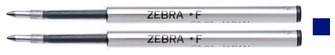 Recharge stylo Zebra, série Recharge & encre Encre bleue (Paquet de 2) - Style F