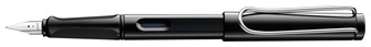 Stylo plume Lamy, série Safari Noir Clip Chrome (Sans réservoir)