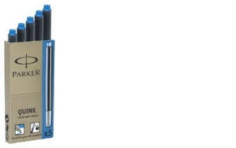 Cartouche d'encre Parker, série Recharge & encre Encre bleue